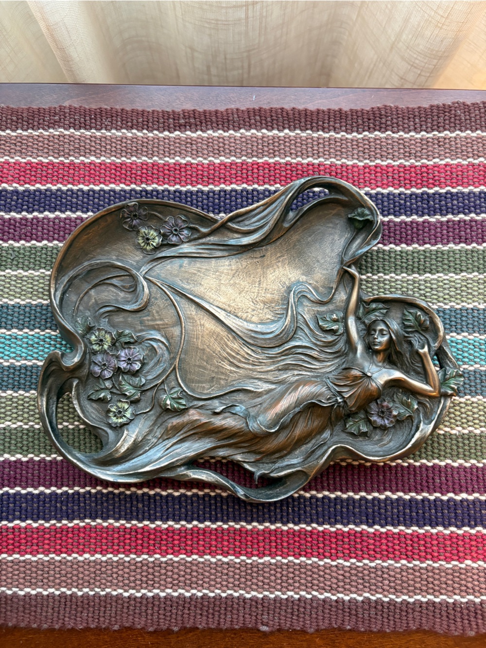 Art Nouveau Woman Decorative Tray